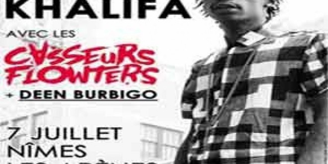 Concert:Wiz Khalifa,Casseurs Flowters,Deen Burbigo ANNULE