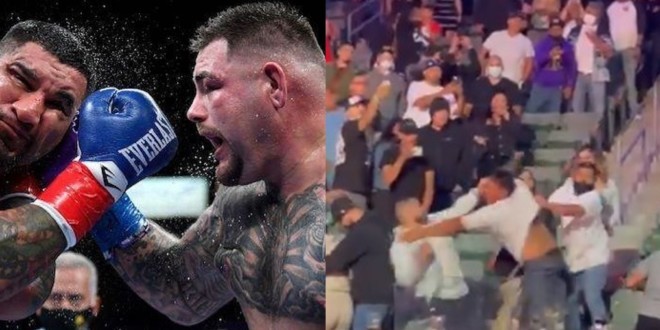 Bagarres générales entre spectateurs lors d’un combat de boxe (vidéo)  