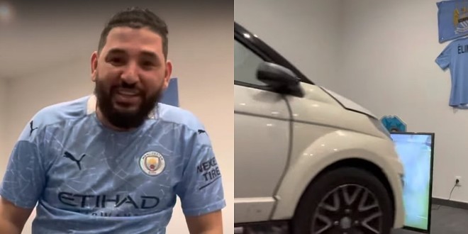 Mohamed Henni fête la défaite du PSG en roulant sur son téléviseur (vidéo) 
