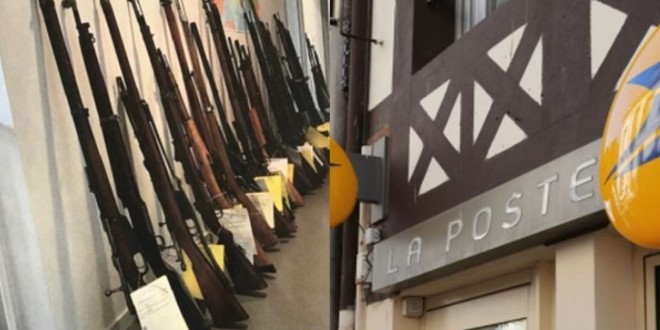 Un vendeur d’armes  envoie sa marchandise par colis postaux  à Besançon 