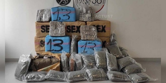 Un convoyeur interpellé avec 625 kg de cannabis à Paris 