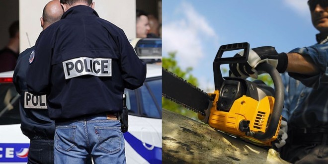 Un homme tente de découper sa femme avec une tronçonneuse puis agresse deux policiers