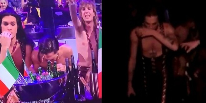 Un candidat de l\'Eurovision sniffe de la cocaïne en direct à la télévision (vidéo) 