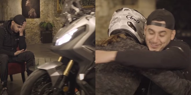SCH interrompt une interview de Soso Maness en débarquant en moto (vidéo)