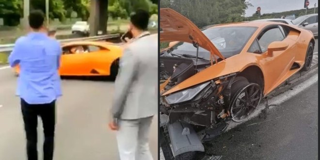 Ils bloquent l’autoroute à Lens pour un cortège, avant de démolir la Lamborghini (Vidéo)