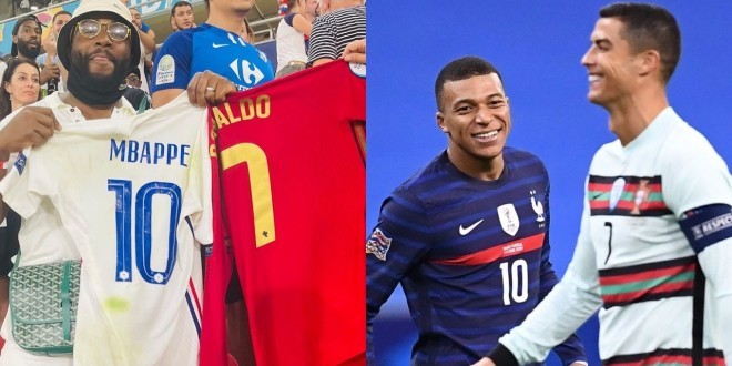 Gradur réussit à se procurer les maillots de Ronaldo et Mbappé après France-Portugal