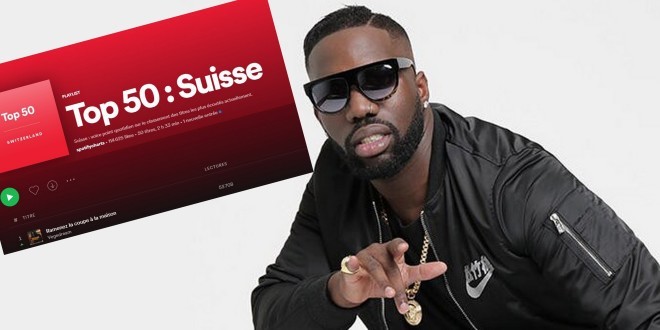 \'\'Ramenez la coupe à la maison\'\' de Vegedream est le titre le plus écouté sur Spotify Suisse 