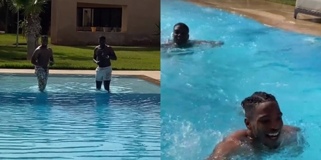 Ninho et Niska s’affrontent dans une course de natation (vidéo) 
