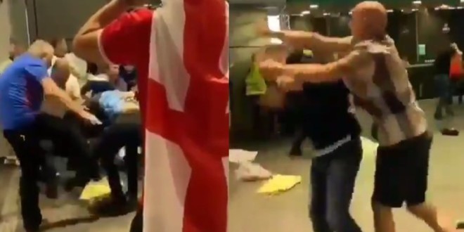 Des  anglais agressent et tabassent des supporters italiens (Vidéo) 