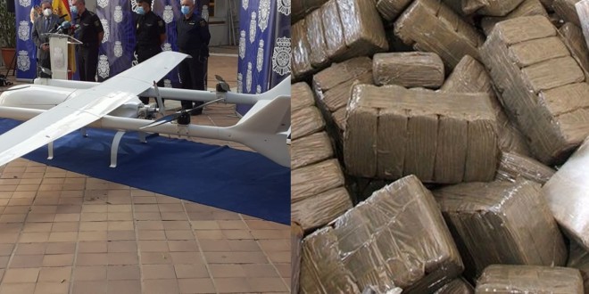 La Police Espagnole saisi le plus grand narco-drone (Vidéo) 