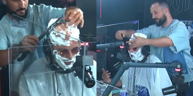Alkpote lâche un gros freestyle pendant qu\'il se fait raser le crâne et la barbe (vidéo) 