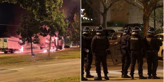 Véhicules incendiés, policiers attaqués, nuit de violences à Mantes-la-Jolie 