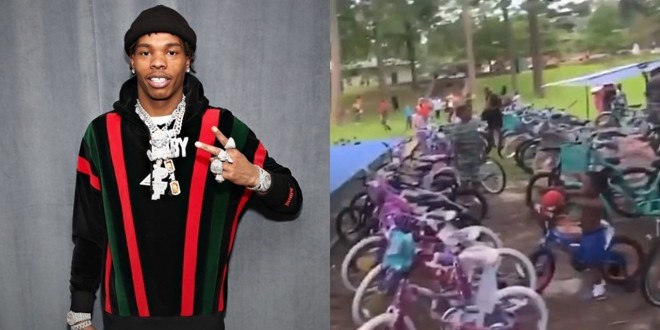 Lil Baby rénove un terrain de basket et offre des vélos aux enfants de son quartier (vidéo)