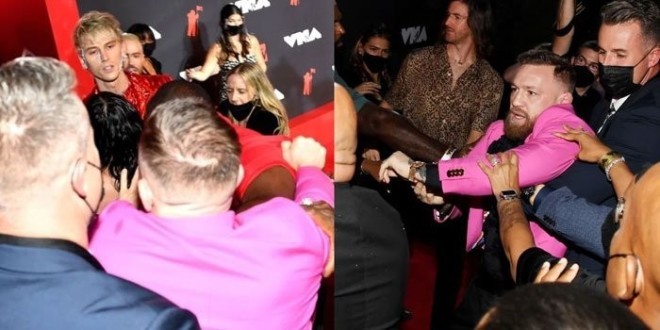 Connor McGregor agresse Machine Gun Kelly à propos d’une photo  (Vidéo) 