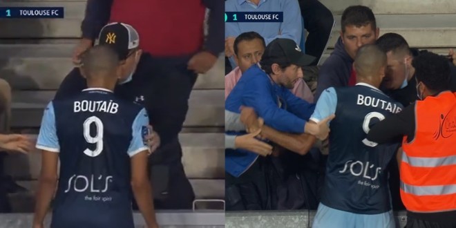 Une bagarre éclate entre un joueur du Havre et un supporter en plein match (Vidéo)  