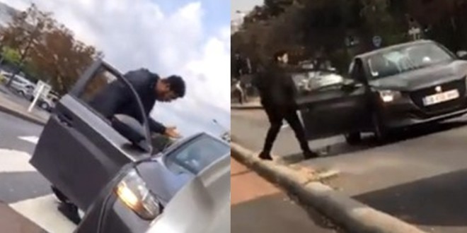 Un jeune agresse violemment une femme enceinte à cause d’un coup de klaxon (Vidéo) 