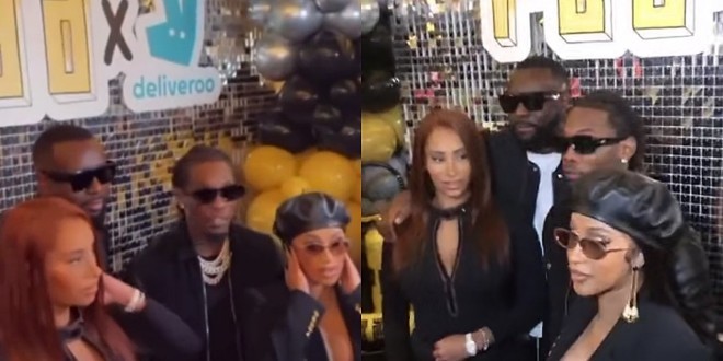 Offset et Cardi B présents à l’inauguration de la pizzeria de Gims (vidéo)