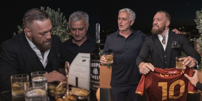 La folle soirée de Connor Mcgregor et José Mourinho à Rome (Photos) 