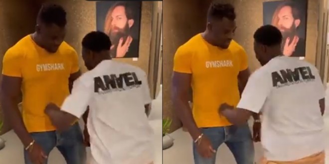 Dadju frappe sur Francis Ngannou dans un \'\'Bodyshot Challenge\'\' (Vidéo)