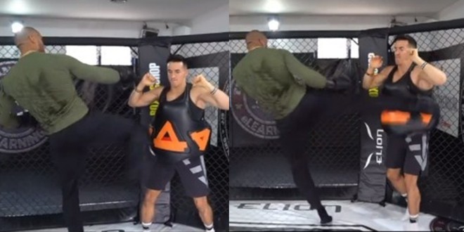 Cyril Gane défonce le Youtubeur Tibo InShape lors d’un entrainement (Vidéo) 