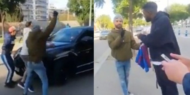 Samuel Umtiti s’énerve sur  des supporters qui ont tapé sur sa Lamborghini Urus (Vidéo) 