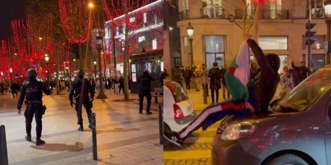 Les supporters Algériens envahissent les Champs-Elysées après la victoire des Fennecs (Vidéos) 