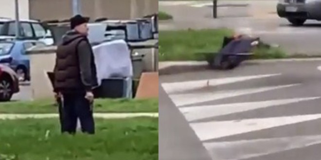 Un homme sème la panique à Mantes-la-Jolie en tirant en l\'air avant de se suicider (vidéo)