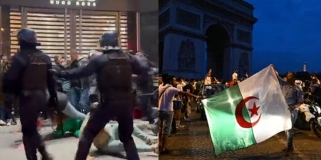 Des affrontements avec les forces de l’ordre éclatent à Paris après le sacre de l’Algérie (Vidéos) 