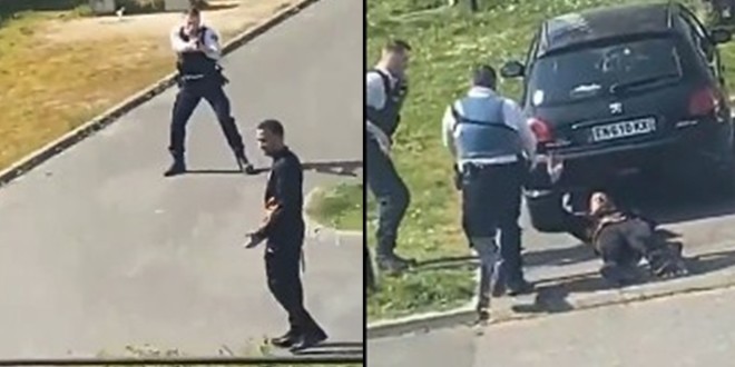 Un individu armé d’un couteau neutralisé par balles par des policiers au Val-de-Marne  (Vidéo) 