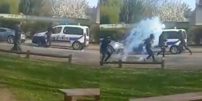 Un équipage de police pris pour cible et attaqué au quartier des Beaudottes (Vidéo) 