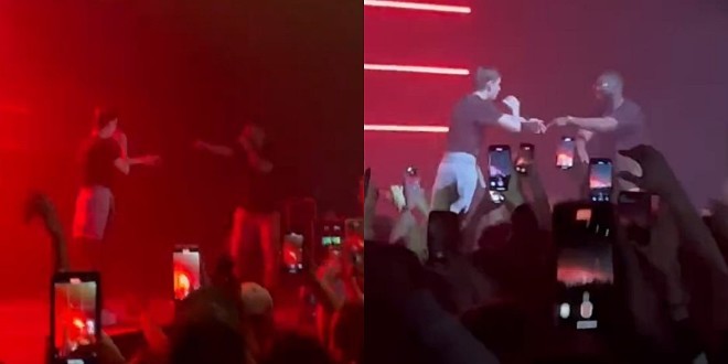 Dinos invite un fan sur scène pour interpréter le couplet de Nekfeu avec lui (vidéo)