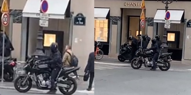 Des braqueurs s’attaquent à une boutique Chanel et repartent avec 3 millions d’euros (Vidéo) 
