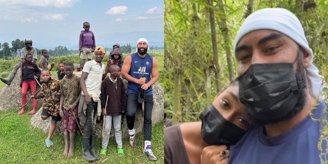 La Fouine s\'affiche en compagnie de sa fille lors de sa visite au Rwanda (photos)