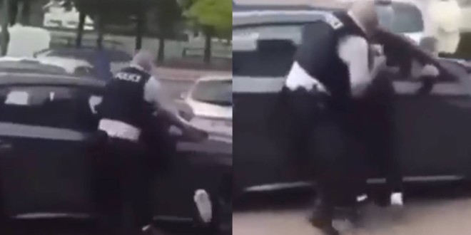 Un policier se fait trainer par une Audi sur une dizaine de mètres aux Mureaux (Vidéo) 