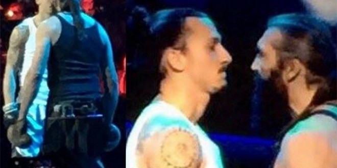 Concert des Enfoirés : Zlatan Ibrahimovic défie Sébastien Chabal !