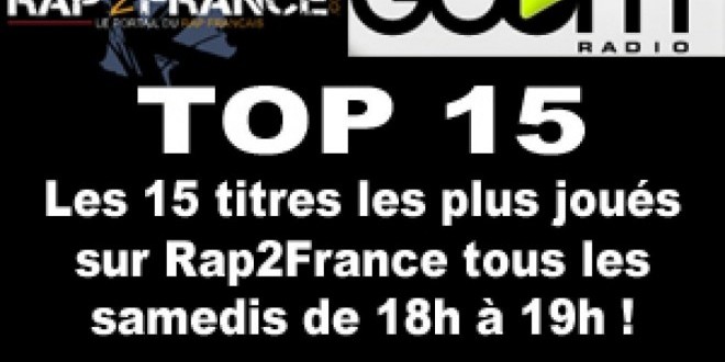 Le TOP 15 Rap2France
