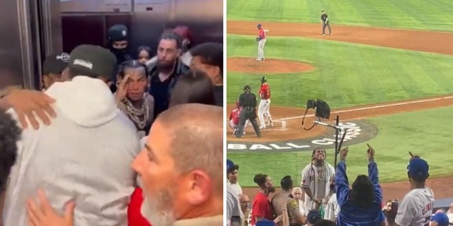6ix9ine se fait jeter des canettes et huer à un match de baseball ! (Vidéo)