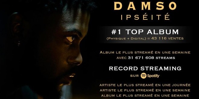 Damso au top 1 album, Booba réagit !