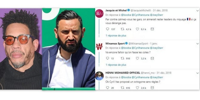 Mohamed Henni , Jacquie et Michel et Winamax se mêlent du clash de Cyril Hanouna vs JoeyStarr ! 