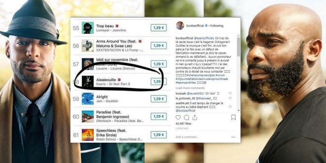 Booba humilie Kaaris sur instagram, se moque de son titre AieAieOuille et l'accuse de fuir le combat !
