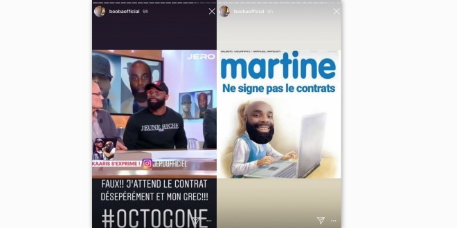 Booba dément d\'avoir annulé le combat contre Kaaris et affirme qu\'il attend le contrat !