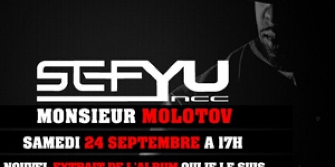 Nouveau Sefyu \"Monsieur Molotov\" le 24/09