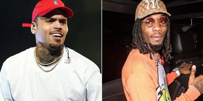 Chris Brown s\'embrouille avec Offset sur les réseaux et l\'invite chez lui pour se battre !