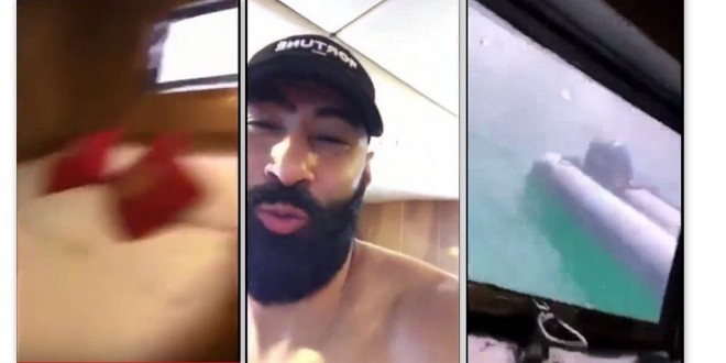 La Fouine continue le #GnaGnaGnaChallenge à bord de son bateau !