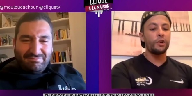 Hayce Lemsi balance un très gros freestyle en direct sur Clique à la Maison