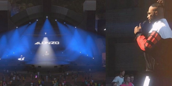 Alonzo a donné un concert caritatif sur Twitch en direct de Los Santos sur GTA V !