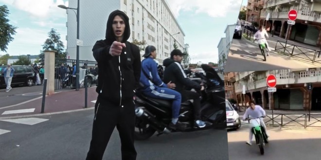 Moha La Squale s\'est fait courser par la police à bord d\'une motocross !