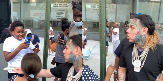 6ix9ine descend dans les rues de New York pour distribuer de l\'argent 