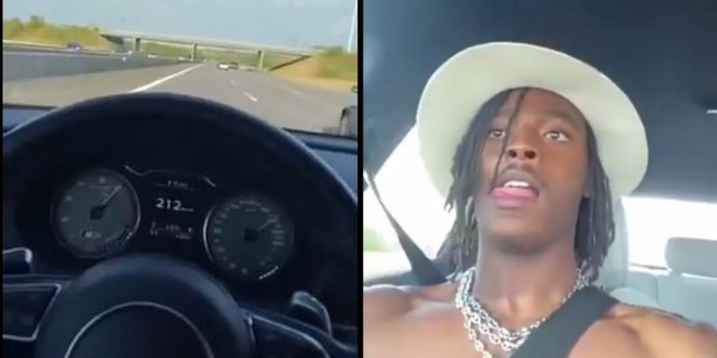 À 212 km/h sur l\'autoroute, Koba LaD envoie un extrait d\'un titre inédit (Vidéo) 