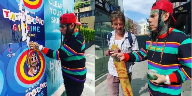 6ix9ine Distribue Gratuitement Ses Cd Lui Même Dans La Rue Après Le